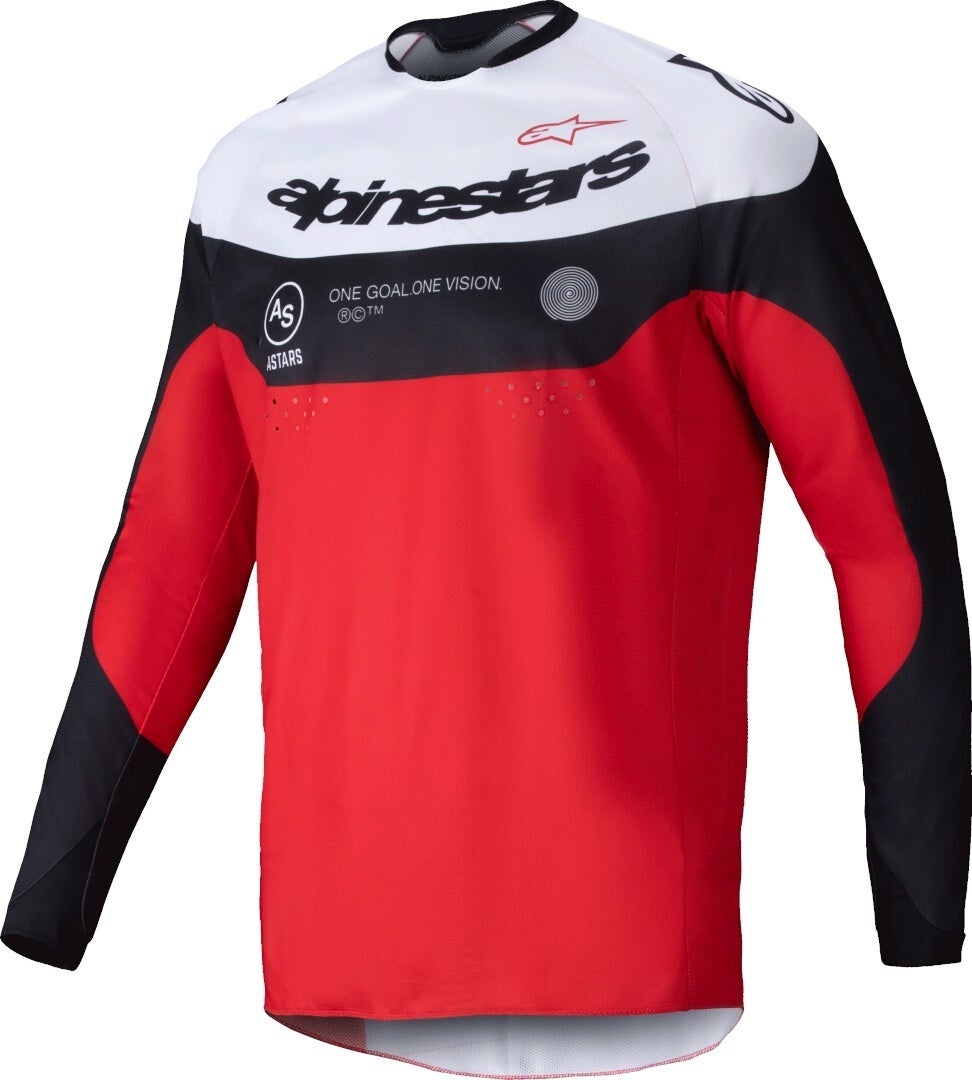 Alpinestars Pro-Dura Motokrosový dres černá/červená/bílá L Obrázek 1