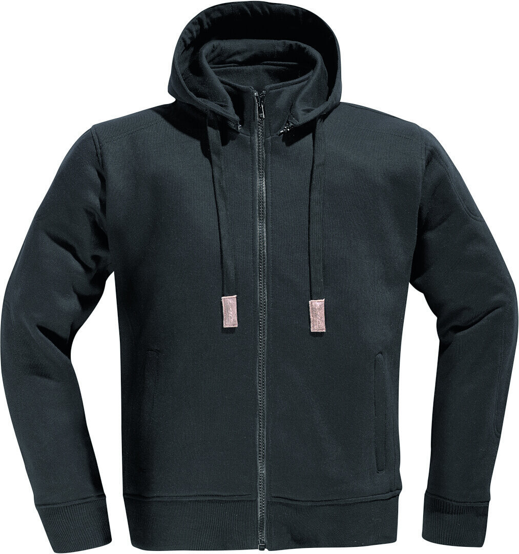 DIFI Downtown Motorrad Zip Hoodie schwarz M Abbildung 1