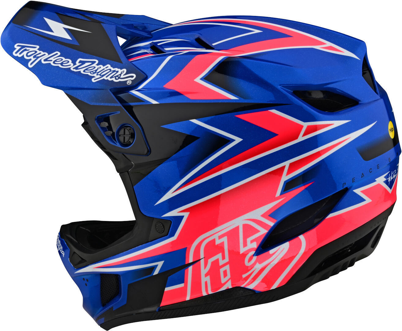 Troy Lee Designs D4 MIPS Composite Volt Downhill Helm blau M (57/58) Abbildung 7