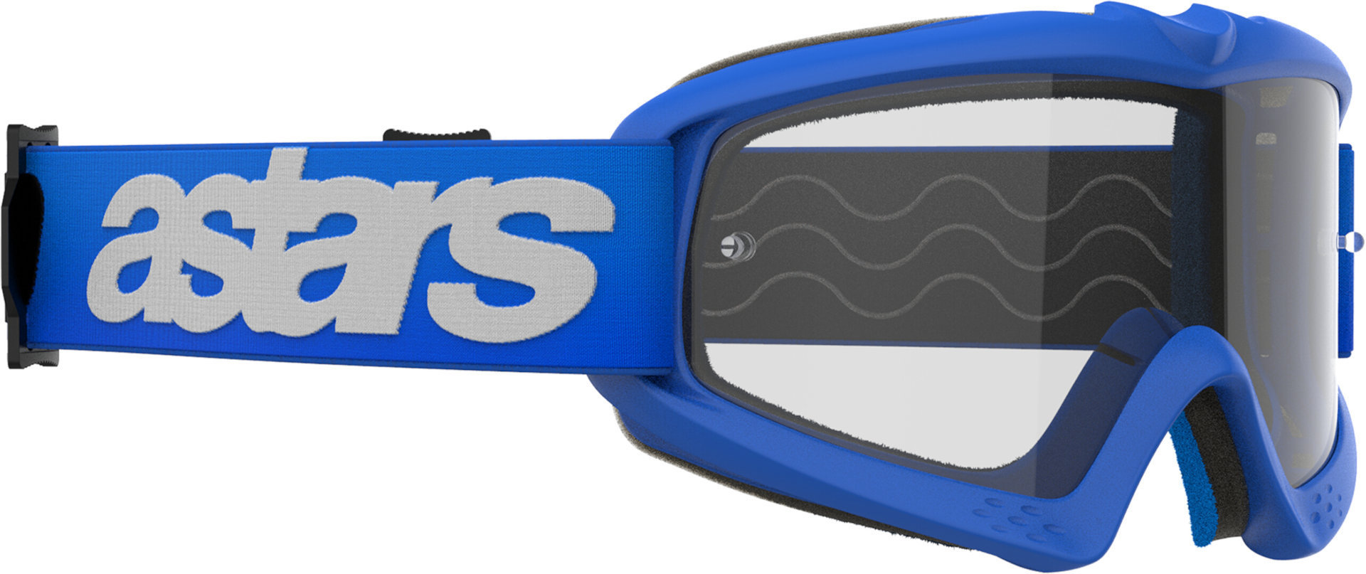Alpinestars Vision Blaze Clear Ochelari de motocross pentru tineret Albastru/Alb Figura 2