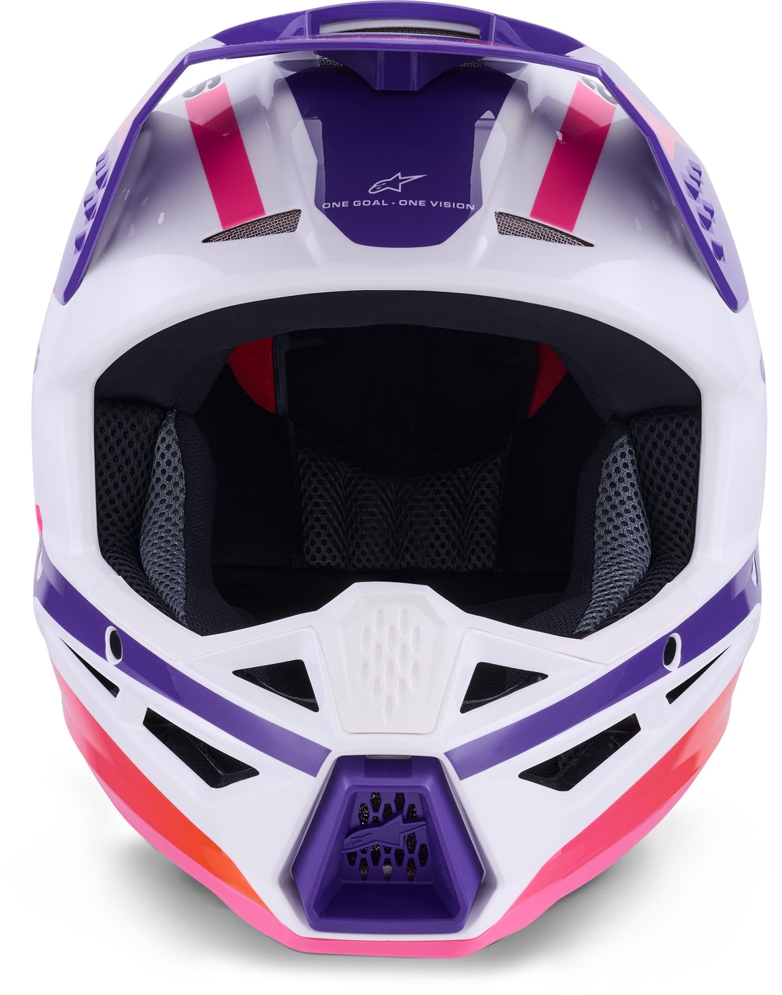 Alpinestars S-M3 Heat Motocross Helm weiß/lila M (57/58) Abbildung 2