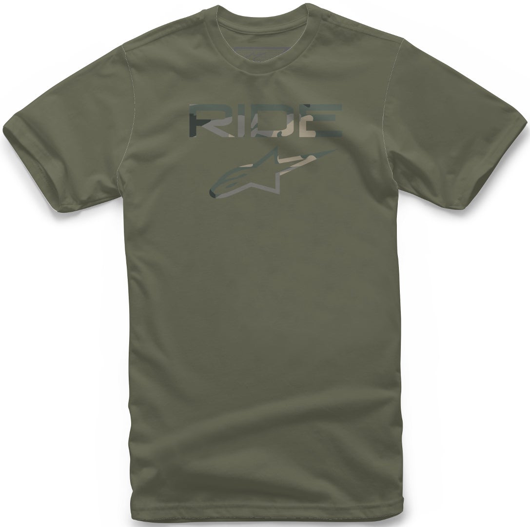 Alpinestars Ride 2.0 Camo T恤 军事绿 M 图1