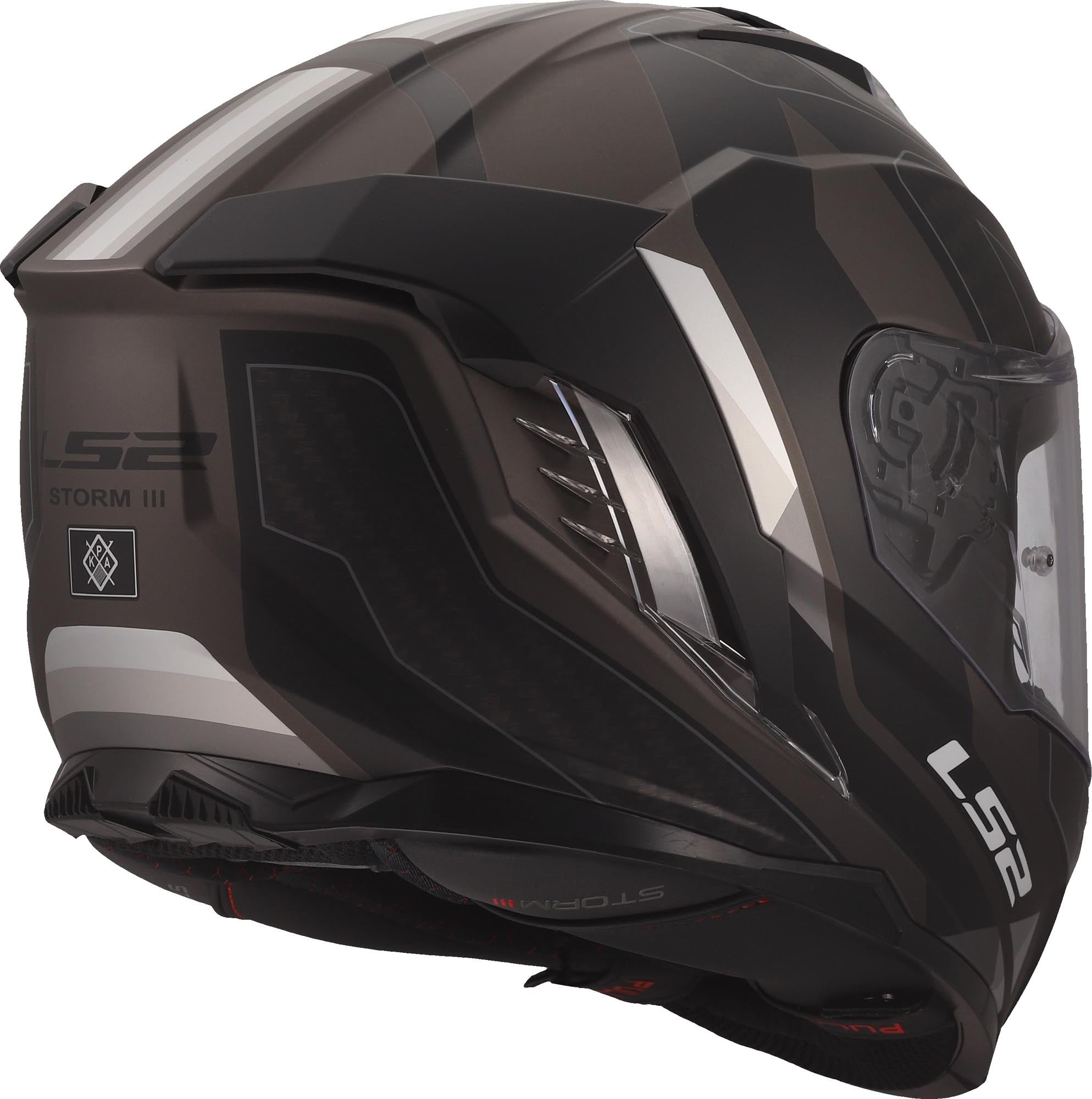 LS2 FF818 Storm III Sporty Casco negro/gris XXL (63/64) Figura 7