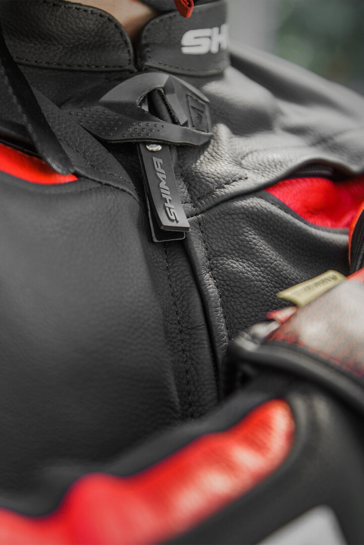 SHIMA Chase Motorrad Lederjacke schwarz/rot 54 Abbildung 6