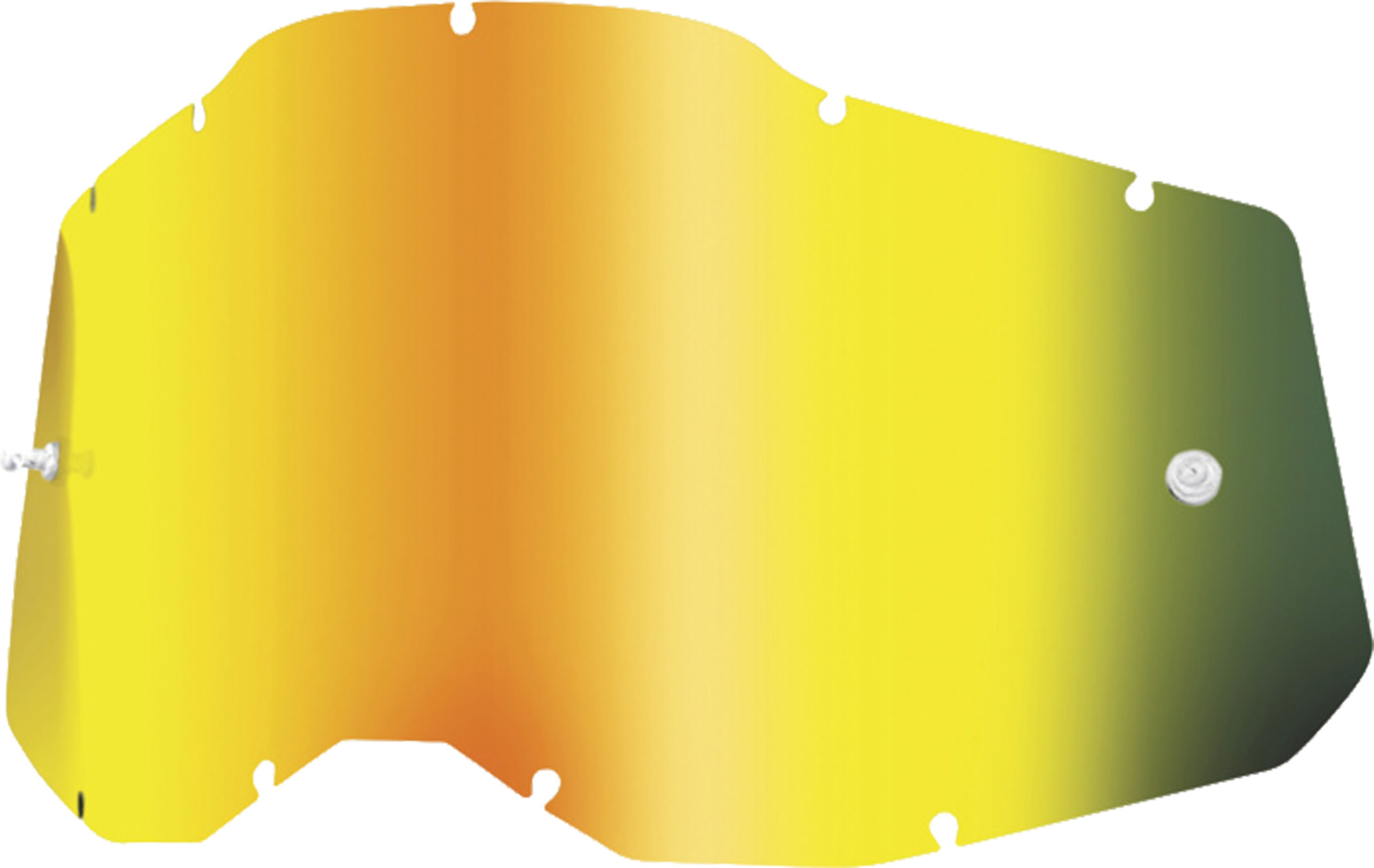 100% RC2/AC2/ST2 Replacement Lens Gold mirrored Figure 1