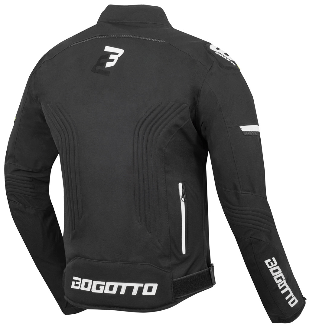 Bogotto Sparrow Waterproof Motorcycle Textile Jacket black/white L Figure 2
