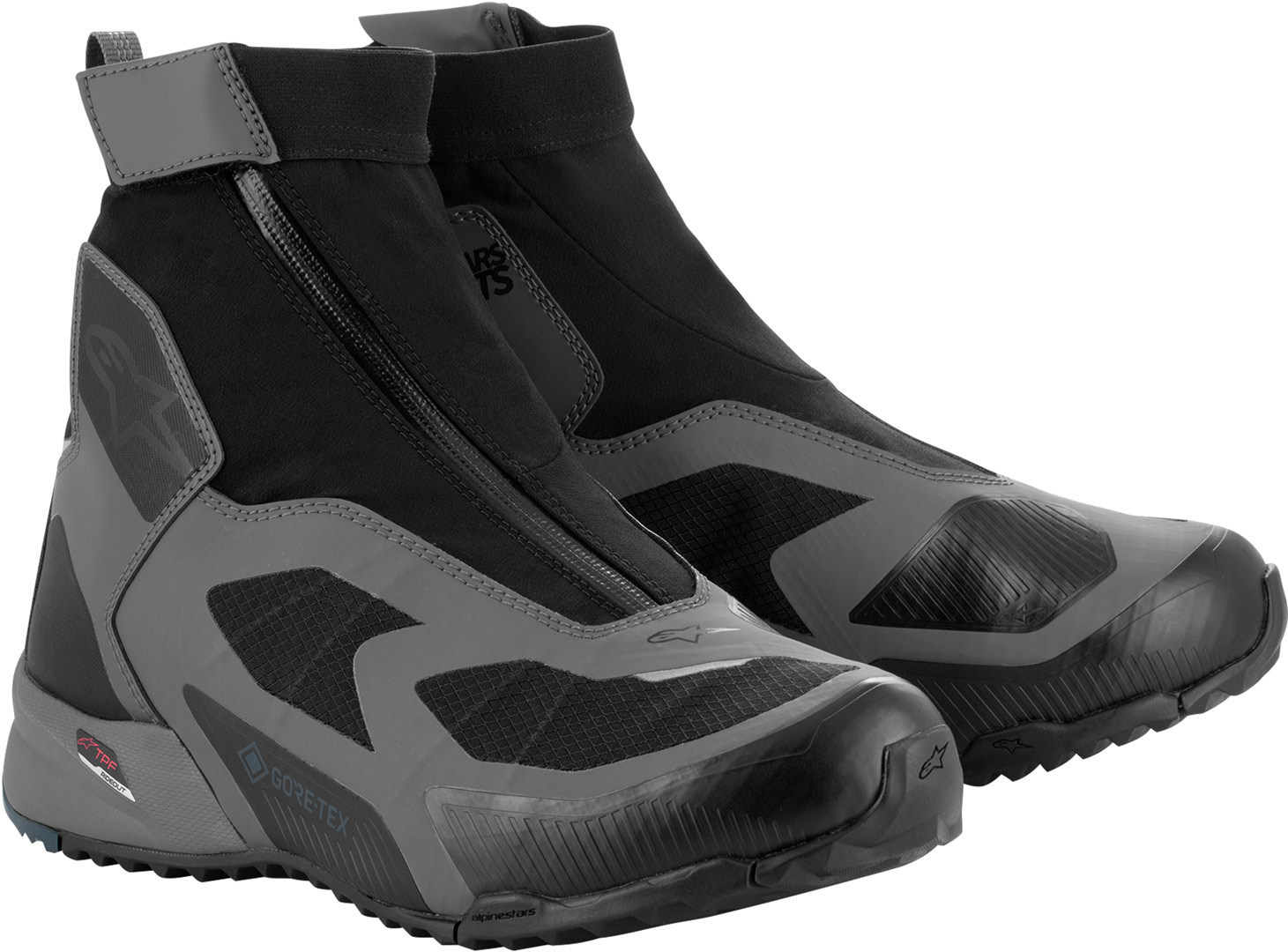 Alpinestars CR-8 Gore-Tex Pantofi de motocicletă impermeabili Negru/Gri/Albastru 10,5 Figura 1