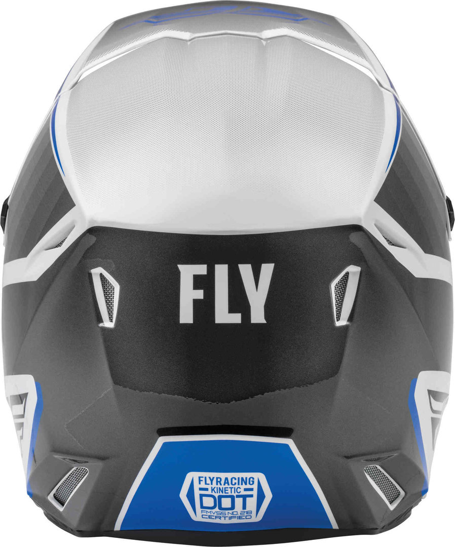 Fly Racing Kinetic Drift Cască de motocross Alb/Gri/Albastru XXL (63/64) Figura 3