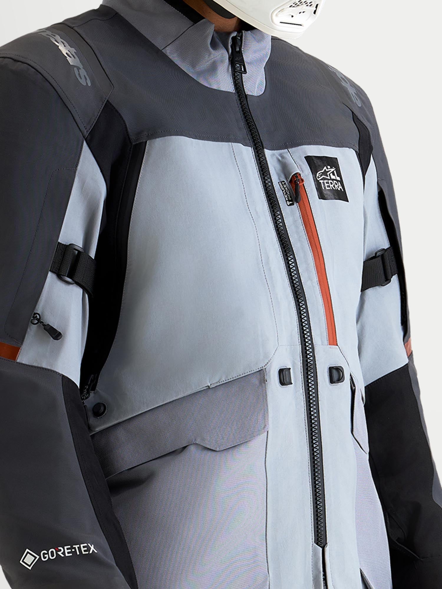 Alpinestars ST-7 V2 2L Gore-Tex Jachetă textilă impermeabilă pentru motociclete gri/negru XL Figura 15