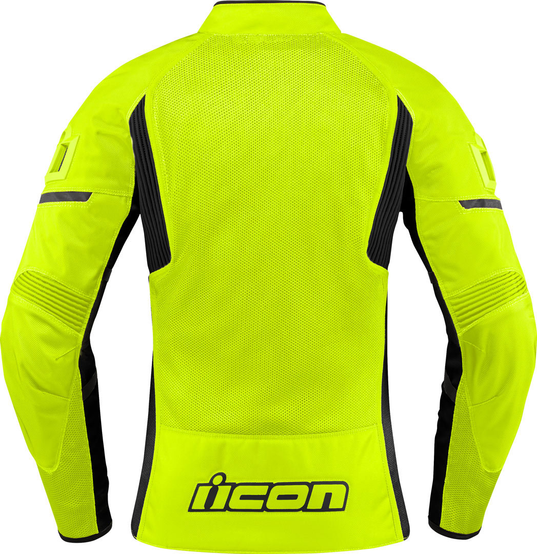 Icon Contra 2 Dames Motorcycle textiel jas neongeel M Figuur 2