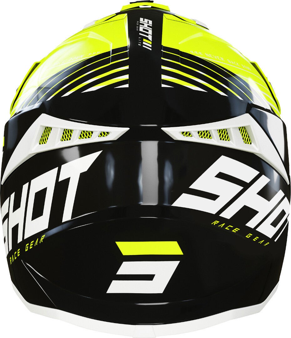 Shot Lite Fury Motocross Helm schwarz/gelb L (59/60) Abbildung 2
