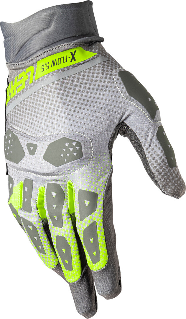 Leatt ADV X-Flow 5.5 Short Motorcykel handsker grøn/grå S Figur 3