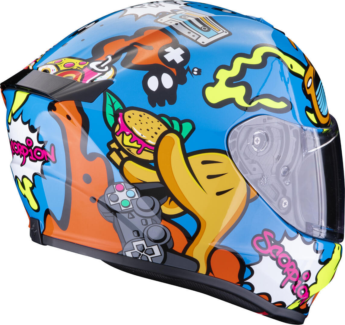 Scorpion Exo-JNR Air Fun Cască pentru copii Albastru/Portocaliu Y/L (52/53) Figura 2