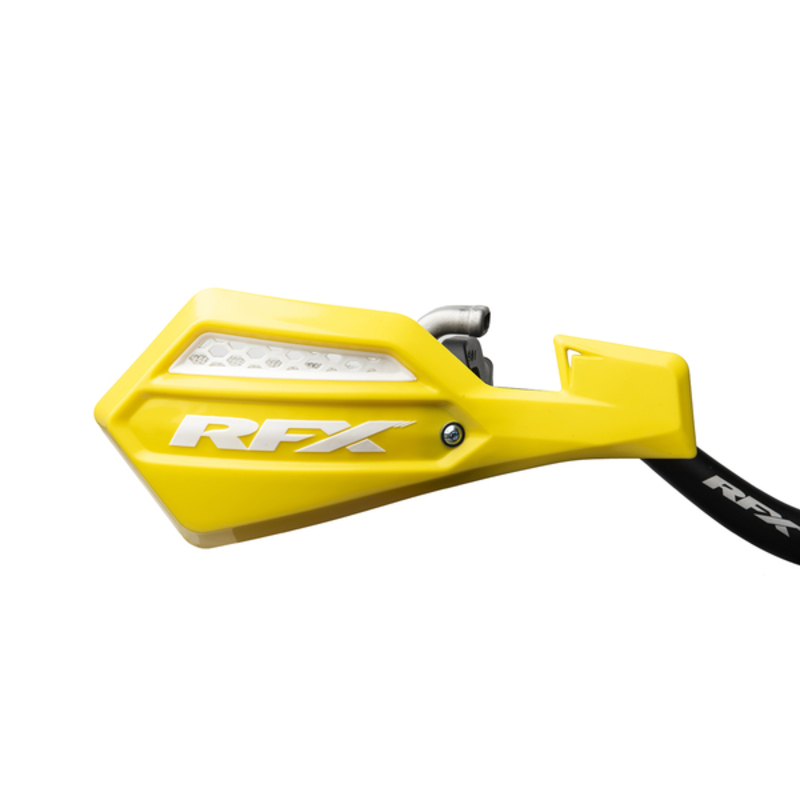 RFX Guardamanos Serie 1 (amarillo/blanco) con kit de montaje