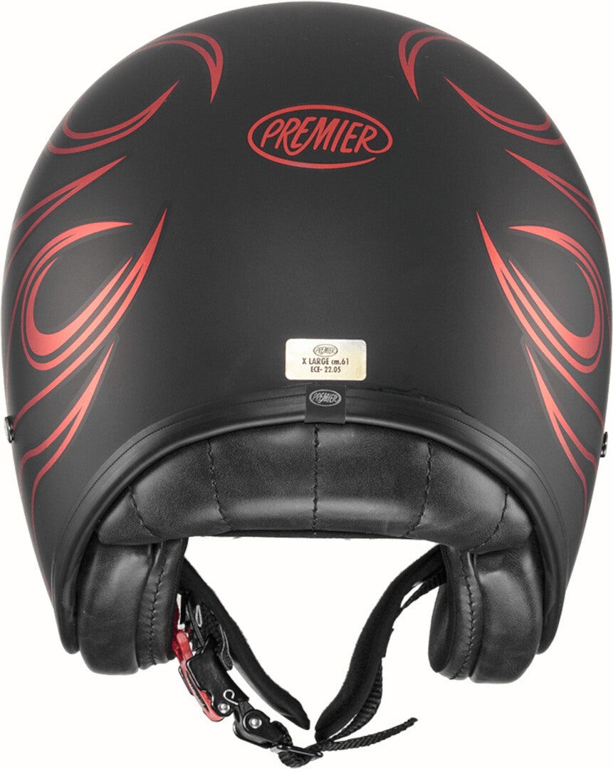Premier Vintage FR Chromed BM Capacete a jato preto/vermelho S (55/56) Figura 5