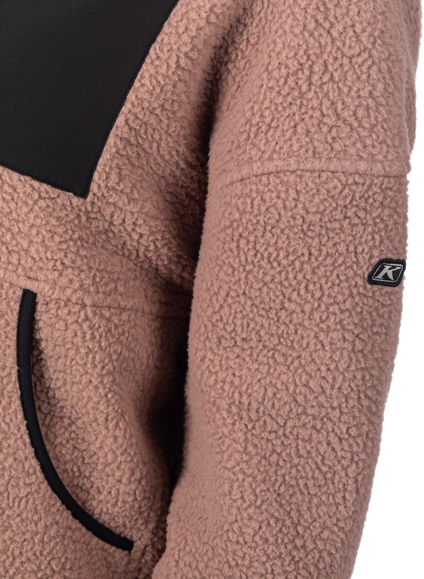 Klim Sira High Pile Damer fleece-hettegenser Mauve XS Figur 7