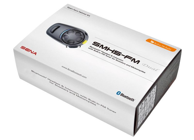 Sena SMH5-FM Bluetooth-kommunikationssystem dubbel pack Figur 1