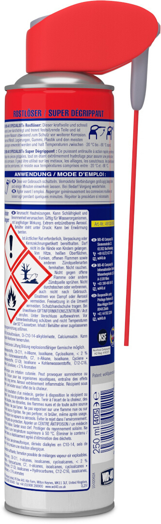 WD-40 Specialist Îndepărtator de rugină 250ml Figura 3