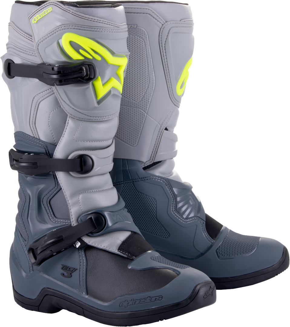 Alpinestars Tech 3 Motocross Stiefel hellgrau/dunkelgrau 13 (48) Abbildung 1