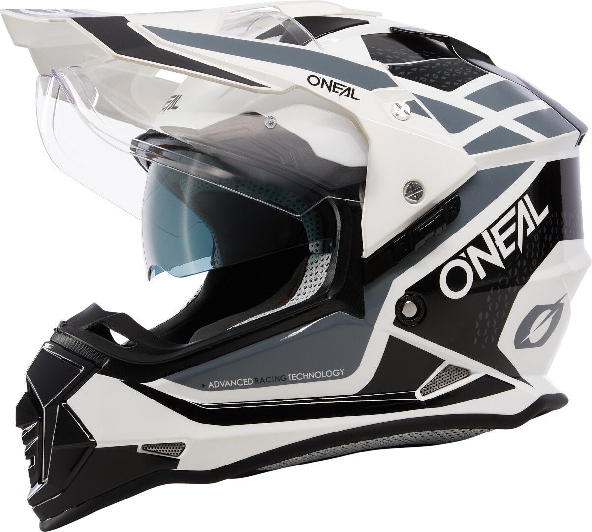 Oneal Sierra R Casque de motocross Blanc/Gris/Noir L (59/60) Figure 1