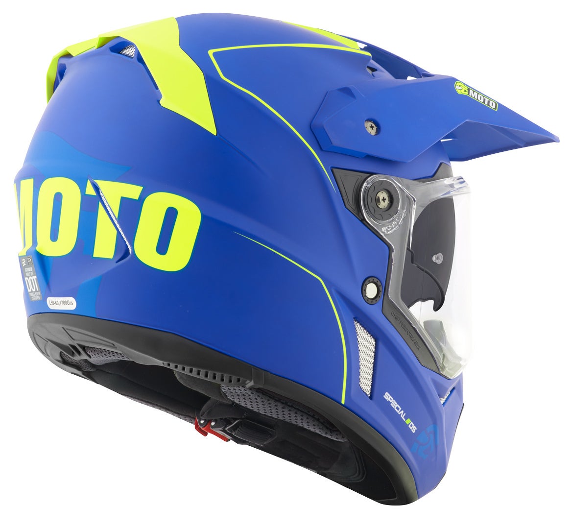 FC-Moto Merkur Pro Straight Enduro Helmet blue matt XL Figure 4