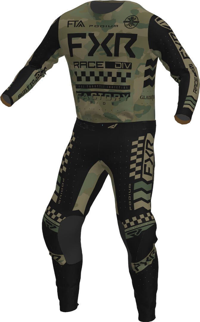 FXR Podium Gladiator 2023 Motocross Hose schwarz/grün 36 Abbildung 3