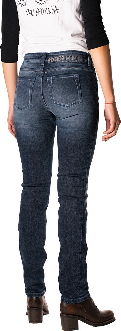 Rokker Rokkertech Dames Motorfiets Jeans blauw 32 L30 Figuur 3