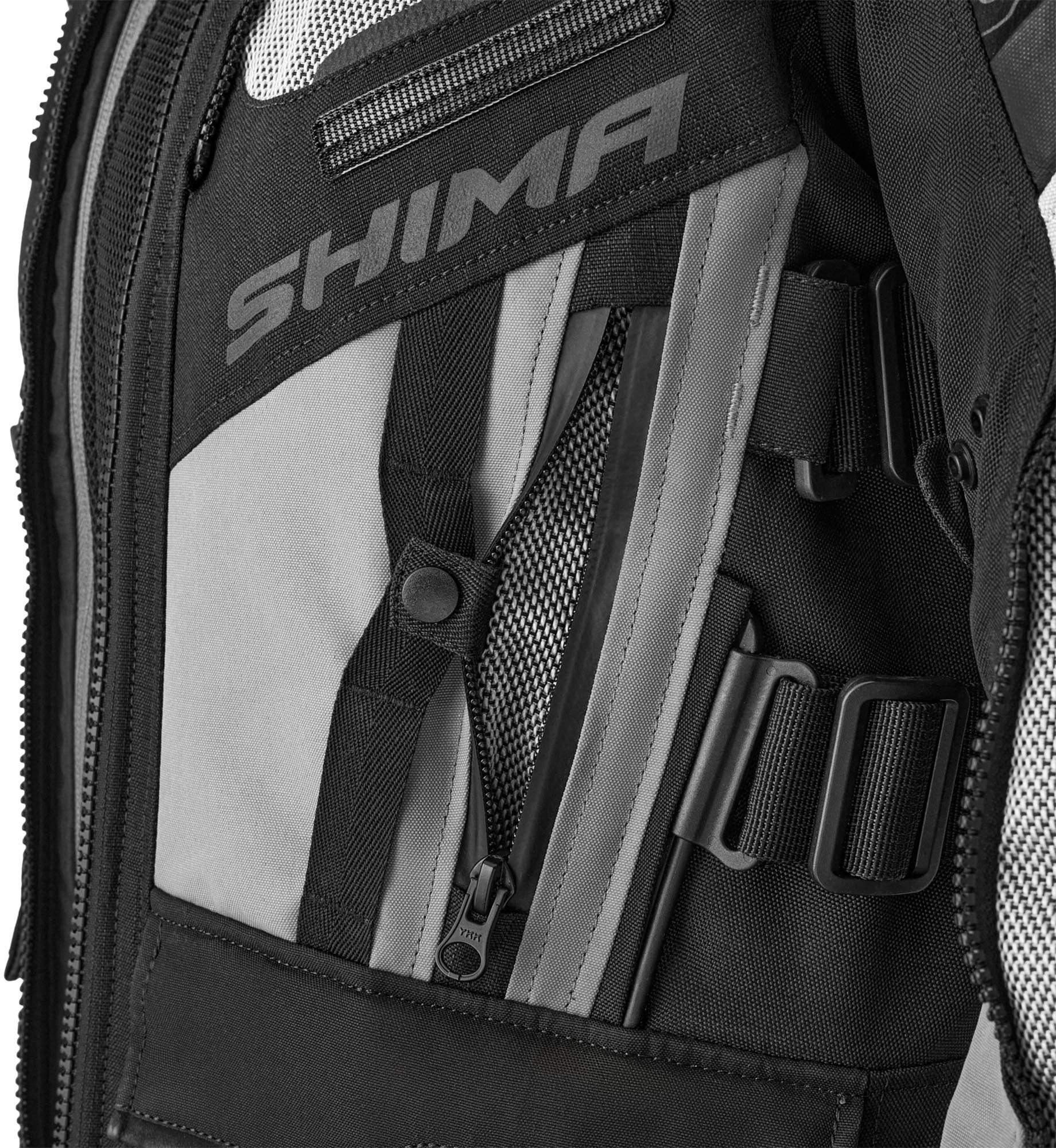 SHIMA Tracker Veste textile moto pour dames Blanc/Gris/Rouge 2XL Figure 7