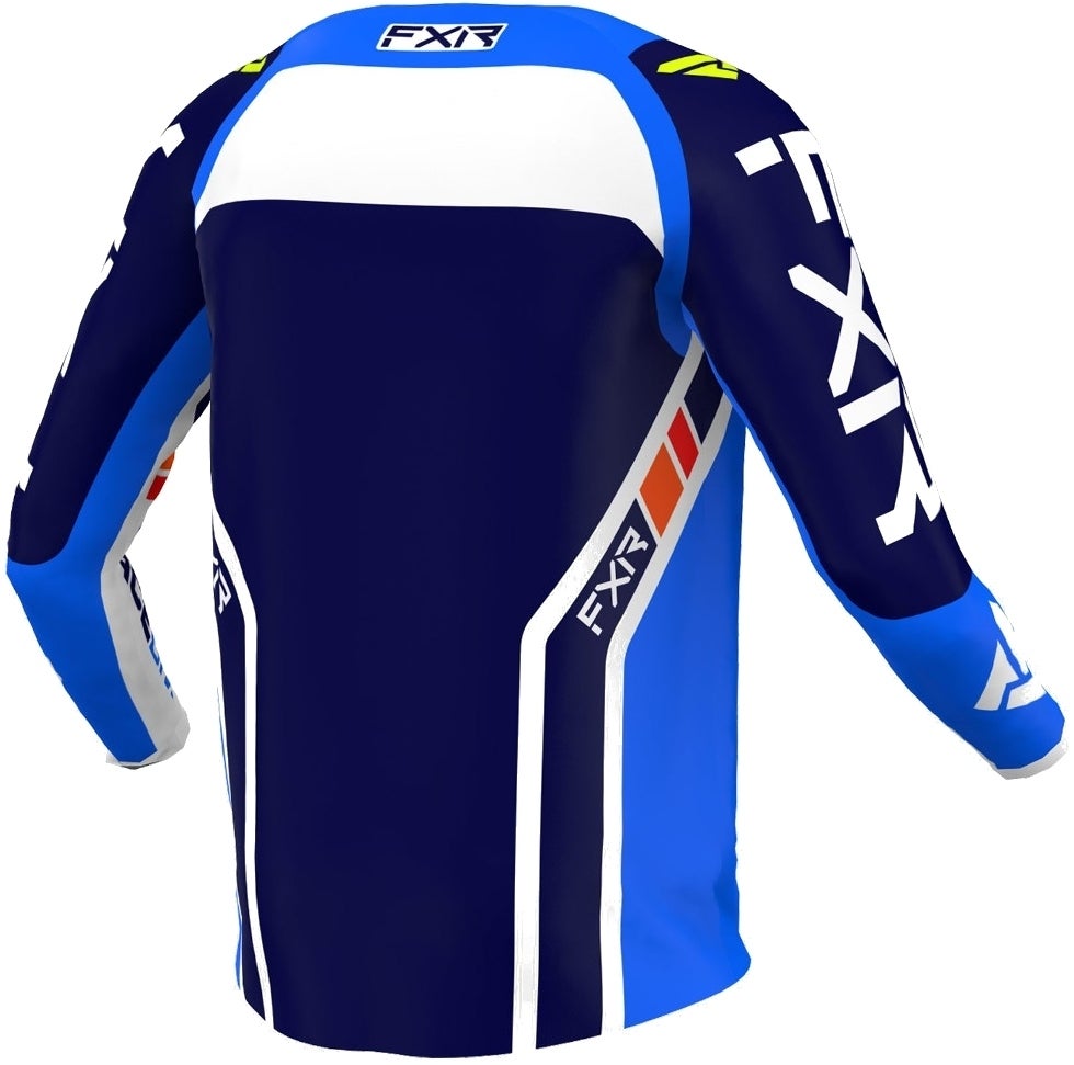 FXR Clutch Pro Motocross Jersey dunkelblau/hellblau/weiß M Abbildung 2