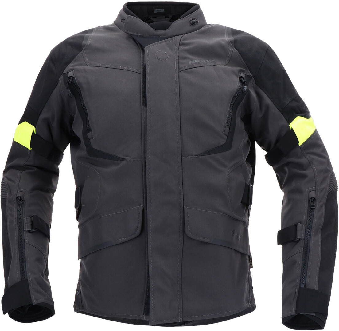 Richa Cyclone 2 Gore-Tex waterproof Motorcycle Textile Jacket dark grey/black/yellow M Figure 2
