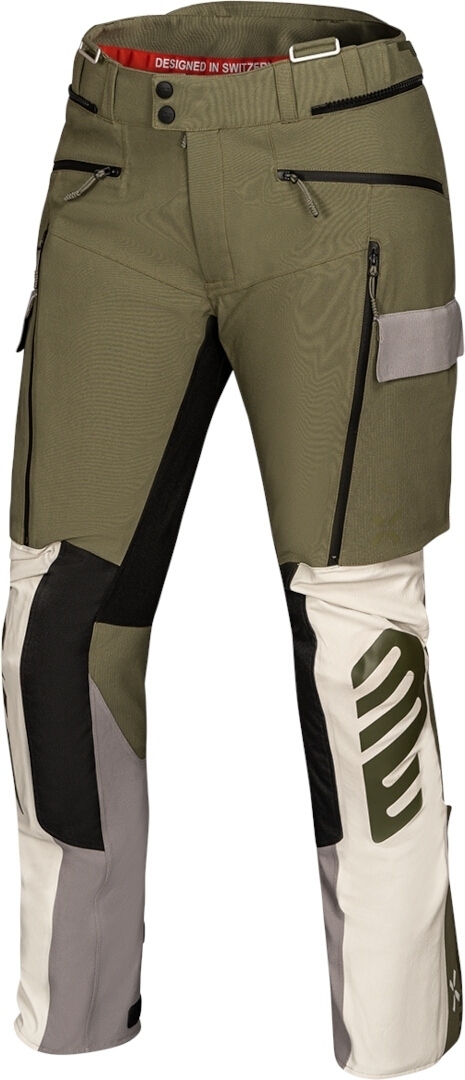 IXS Venture-STX 1.0 pantaloni textile impermeabili pentru motociclete măsliniu/gri S Figura 1
