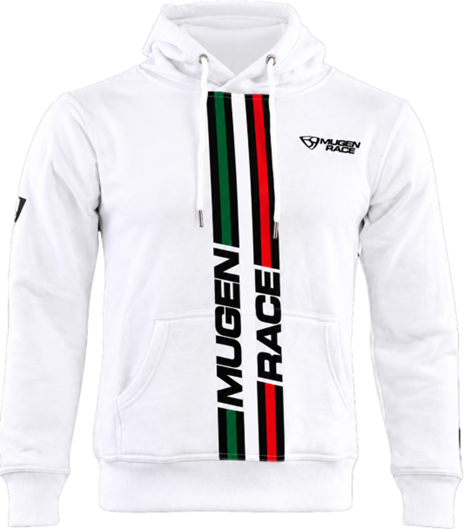 MUGENRACE Stripe Hoodica bijela M Slika 1