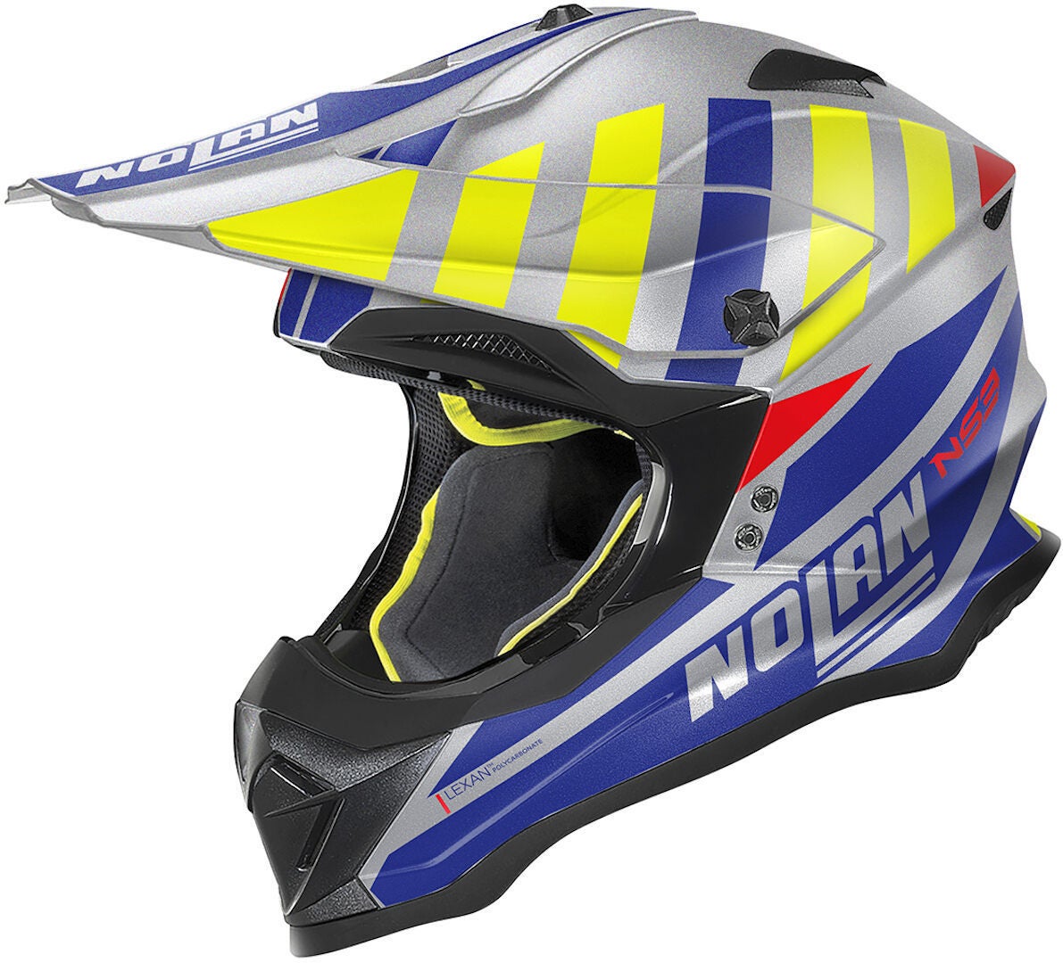 Nolan N53 Cliffjumper Motocross hjelm grå/blå XXL (63) Figur 1
