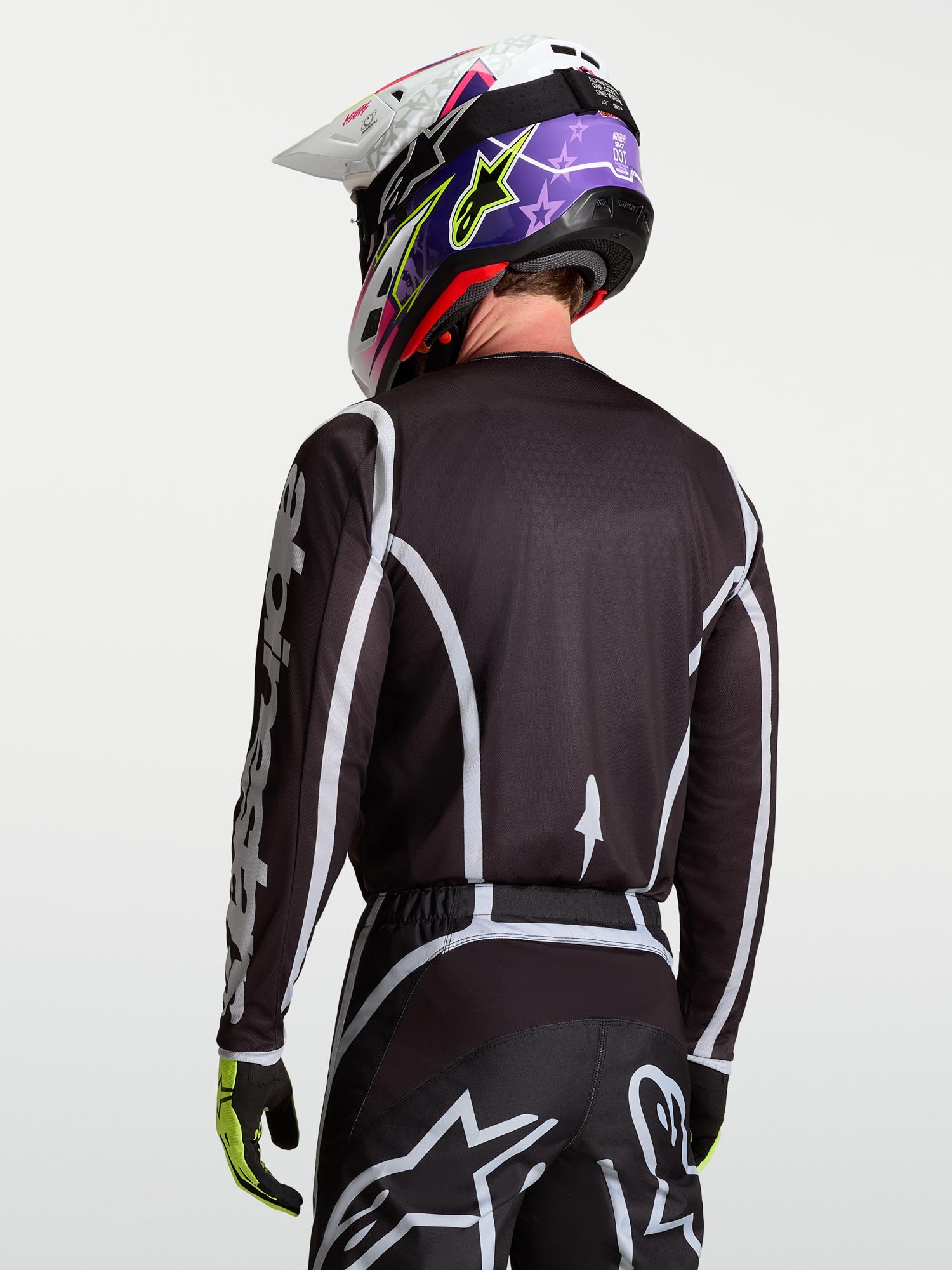 Alpinestars Fluid Apex V2 モトクロスジャージ 黒/銀 M 図9