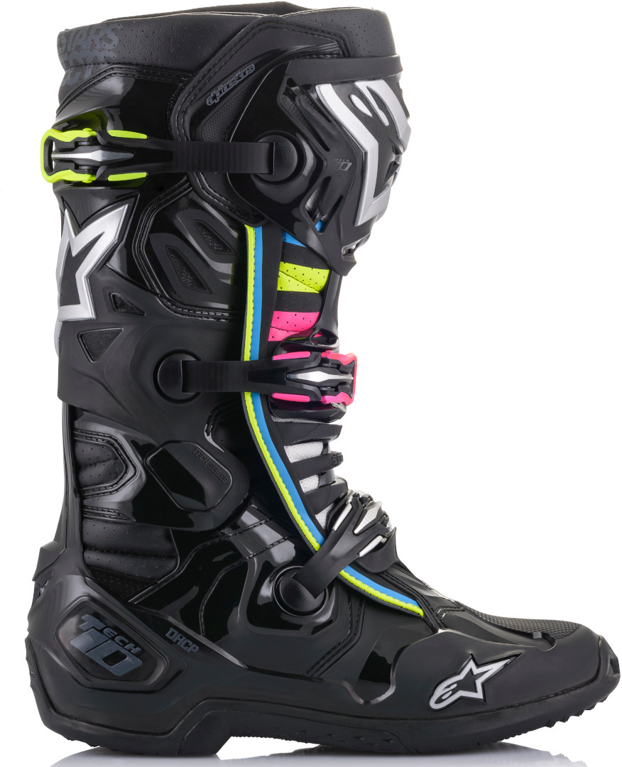 Alpinestars Tech 10 Supervented Cizme de motocross Negru/roz/galben 8 (42) Figura 5