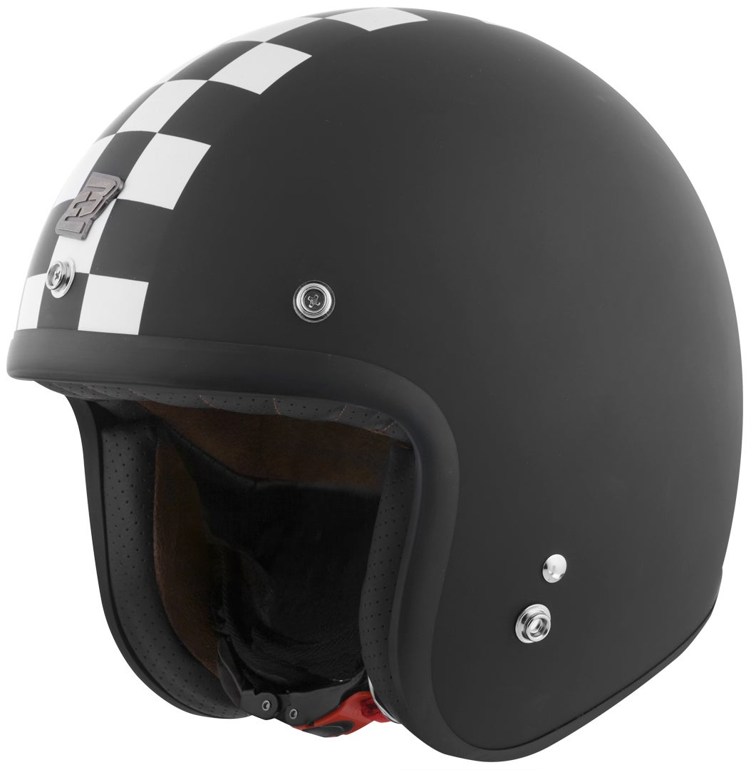 Bogotto V541 Scacco Cască cu reacție Negru mat/alb M Figura 1