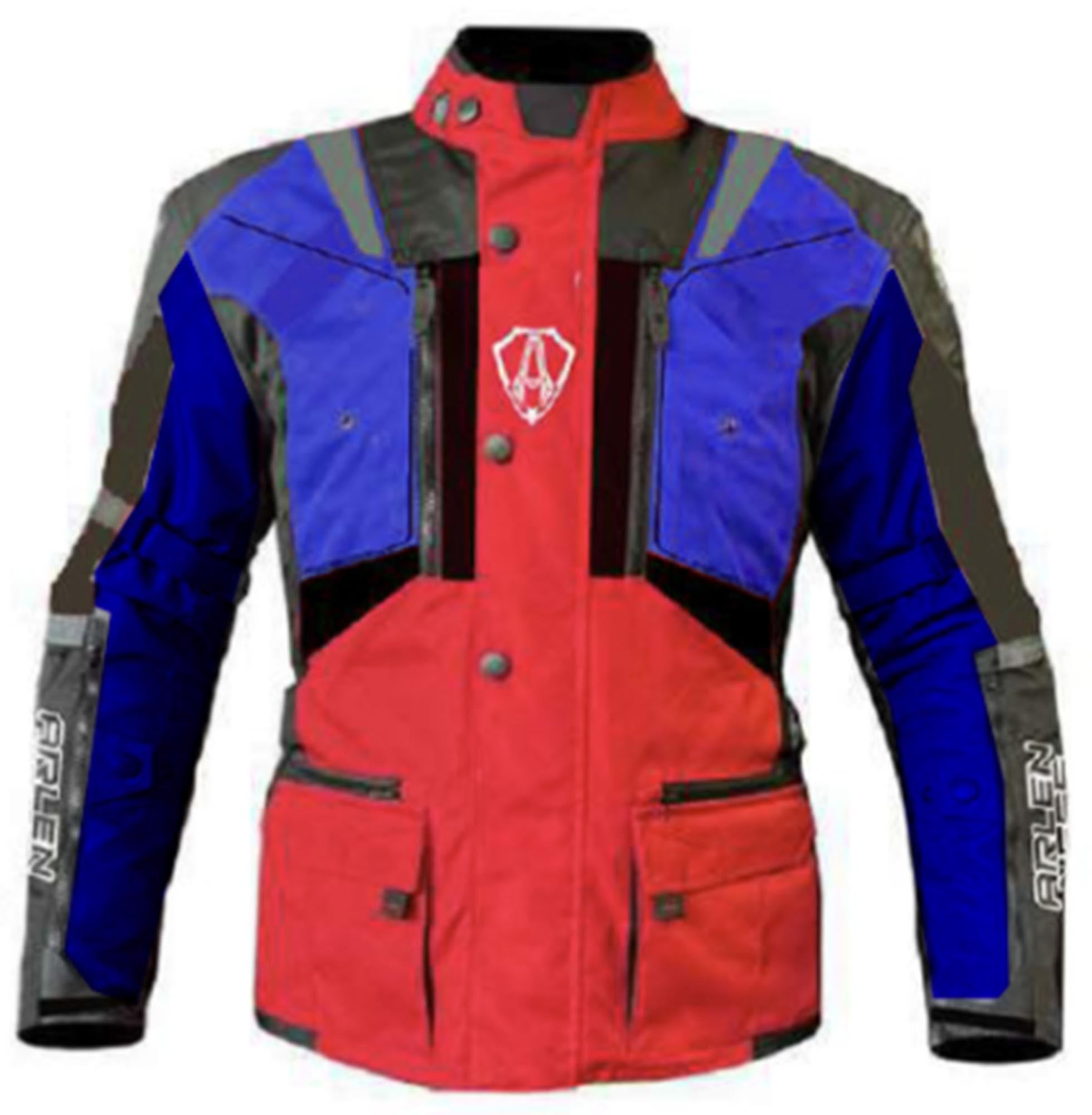 Arlen Ness Tujura waterproof Motorcycle Textile Jacket red/blue 58 Figure 1