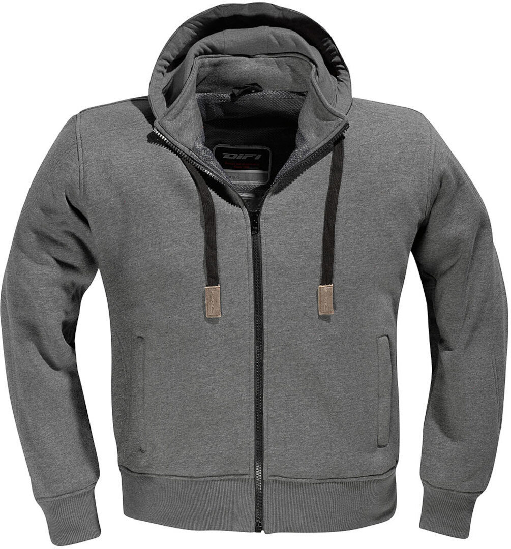 DIFI Downtown Motorrad Zip Hoodie grau M Abbildung 1