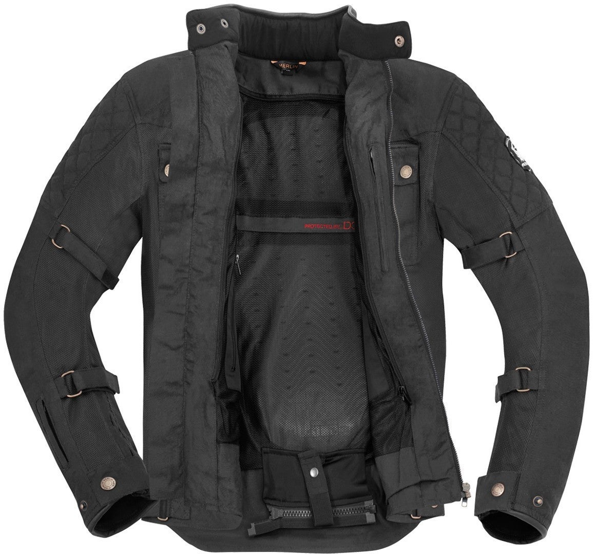 Merlin Chigwell Utility Motorcycle Waxed Jacket black XXL Figure 4