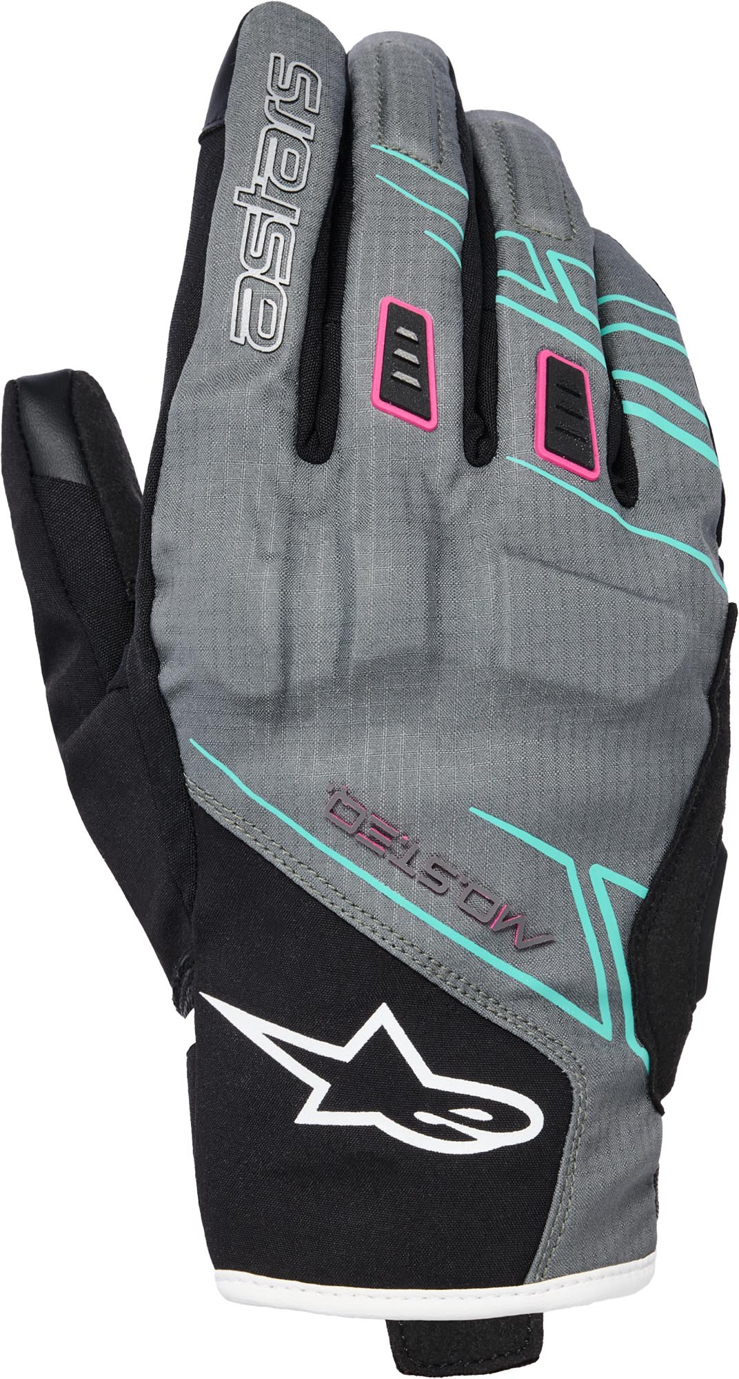 Alpinestars Women's Black/Grey Stella Moblast Wp Waterproof Motorcycle Gloves
