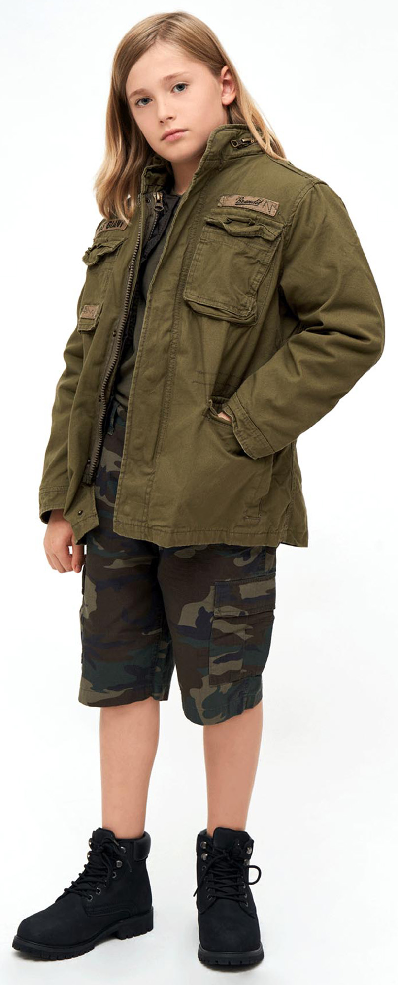 Brandit M65 Giant Veste pour enfants olive 122-128 Figure 6