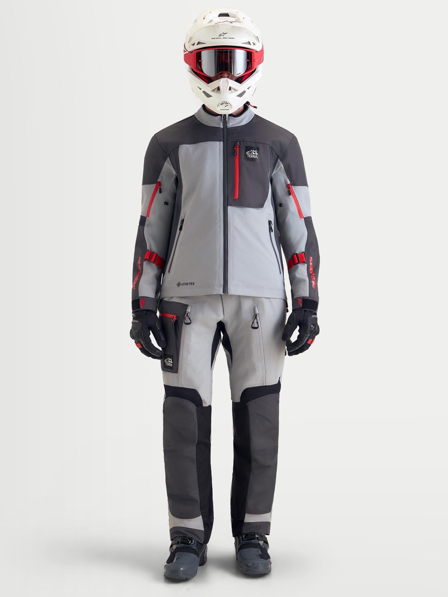 Alpinestars Arenis Gore-Tex vattentät motorcykeltextiljacka grå/svart 4XL Figur 9