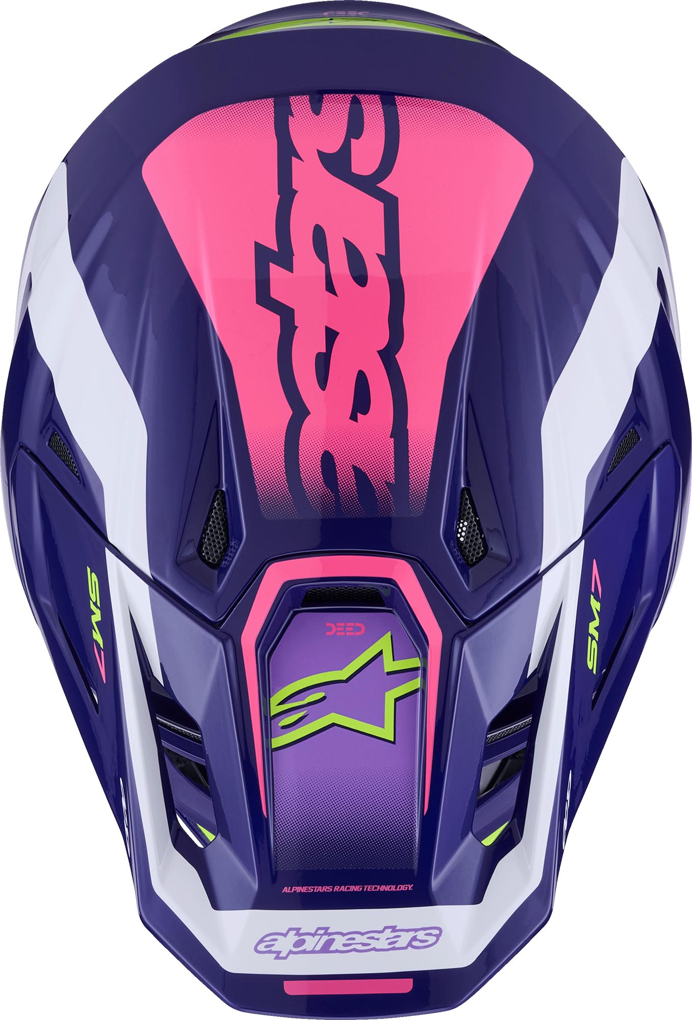 Alpinestars S-M7 Deed Motocross hjälm lila S (55/56) Figur 3