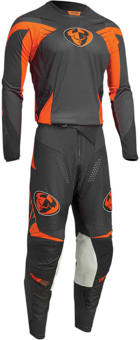 Thor Pulse 04 Limited Edition Motocross trøje grå/orange M Figur 3