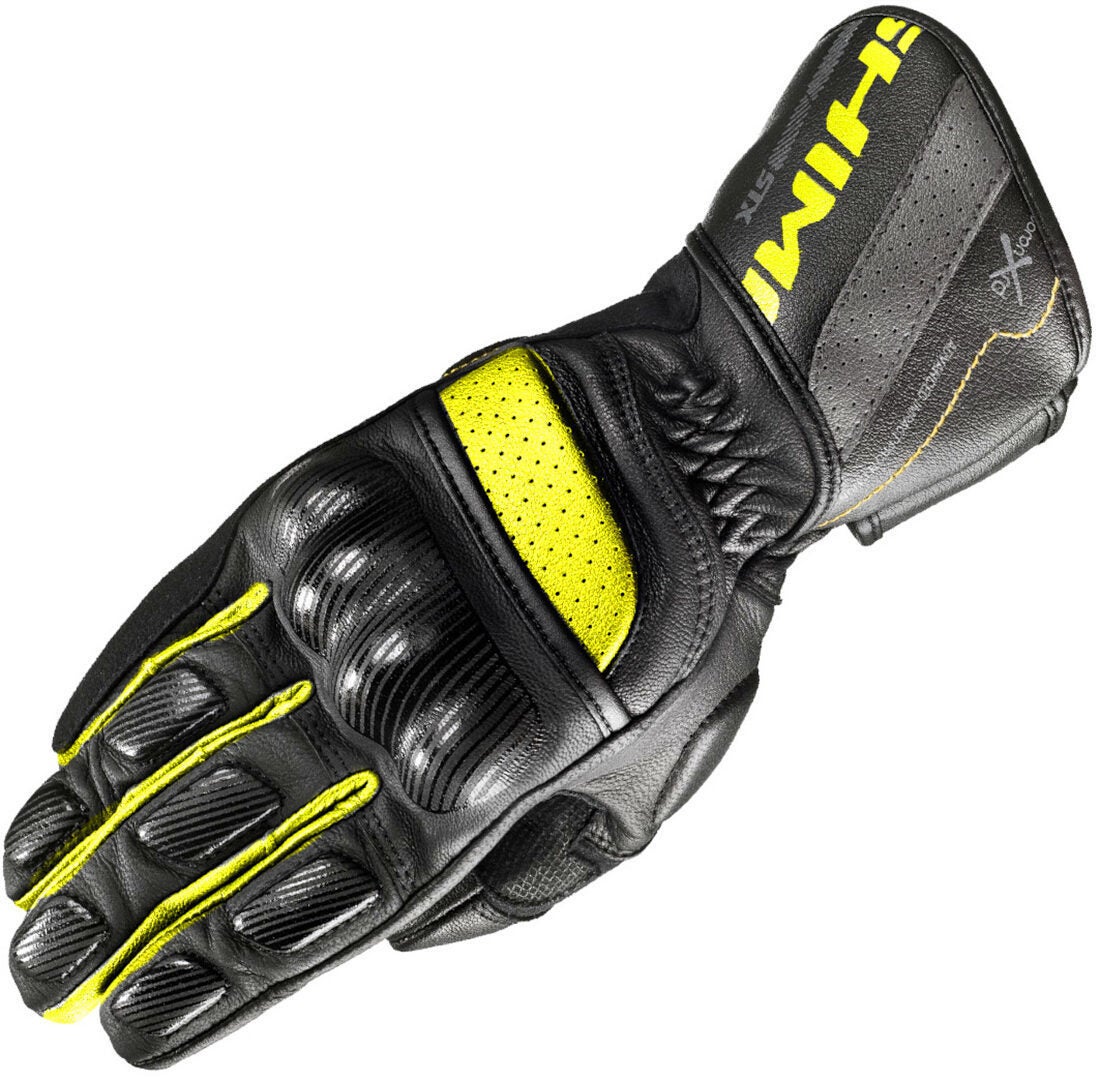SHIMA STX Motorfiets handschoenen Zwart/Geel L Figuur 1