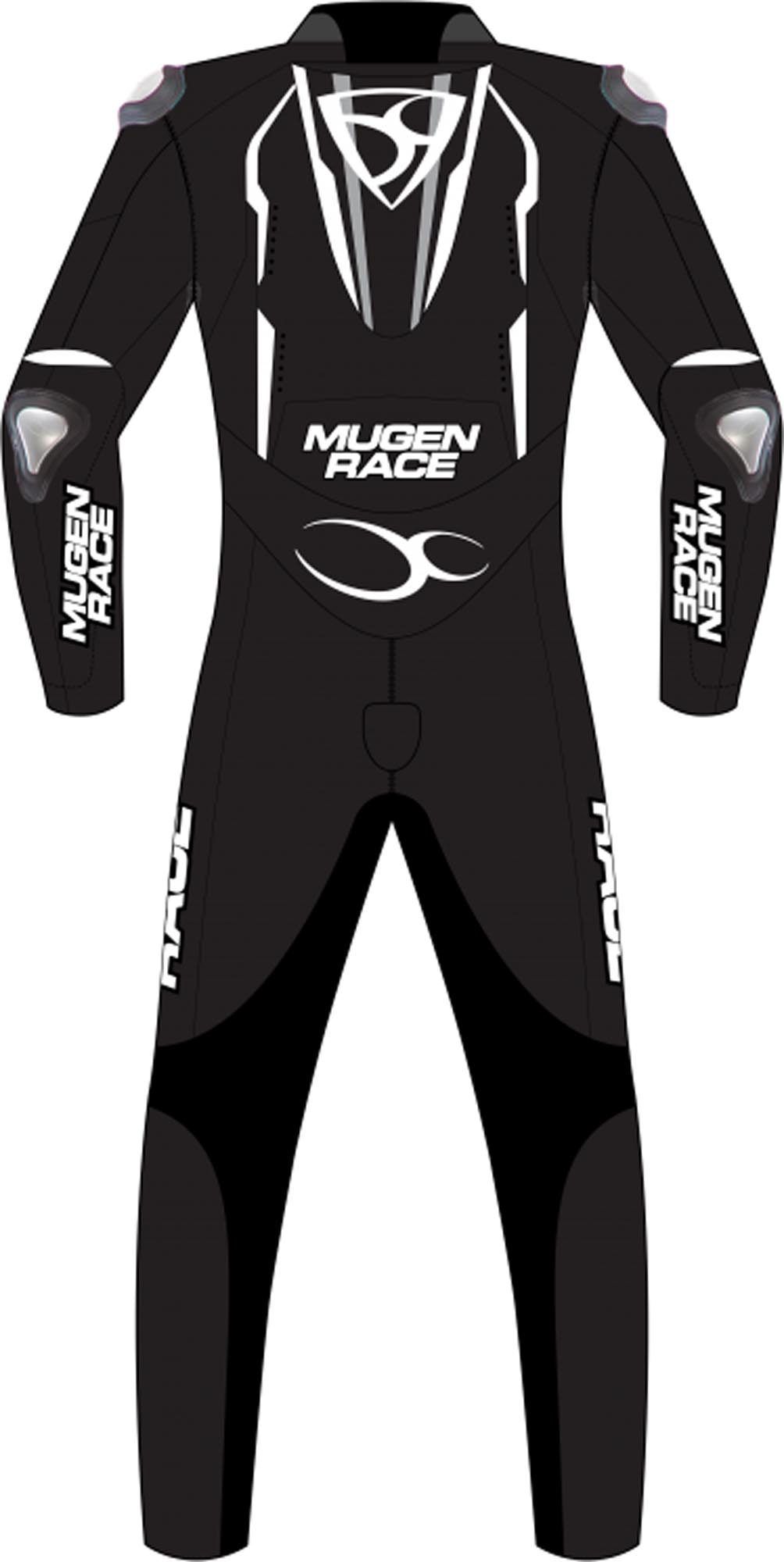 MUGENRACE Ohvale Costum de piele de motocicletă pentru copii perforați alb/negru 146 Figura 2