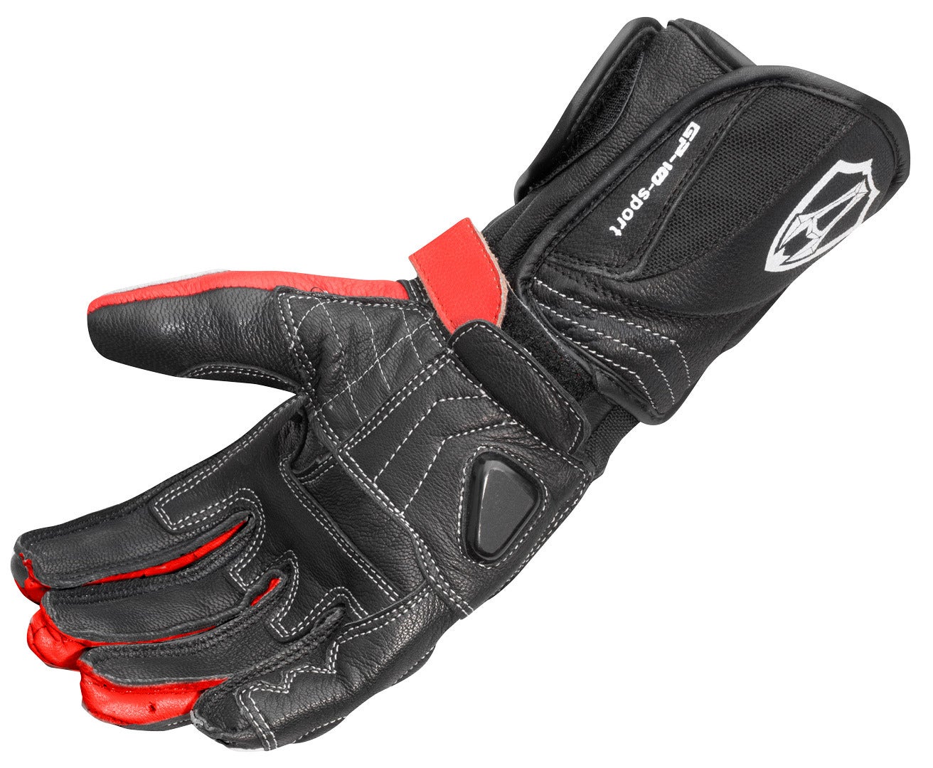 Arlen Ness Mugello Motorcykelhandsker sort/rød L Figur 4