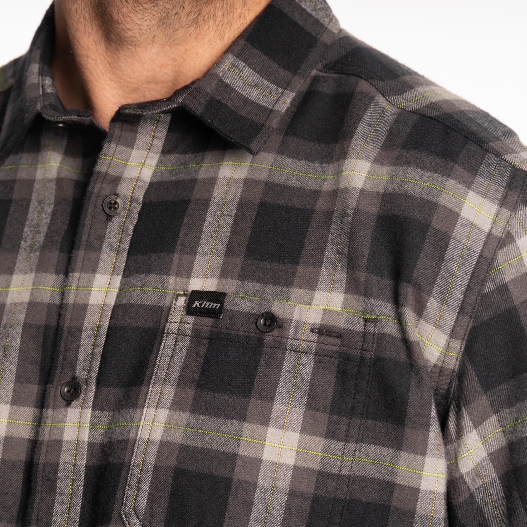 Klim Alderson Flannelskjorte Sort S Figur 4