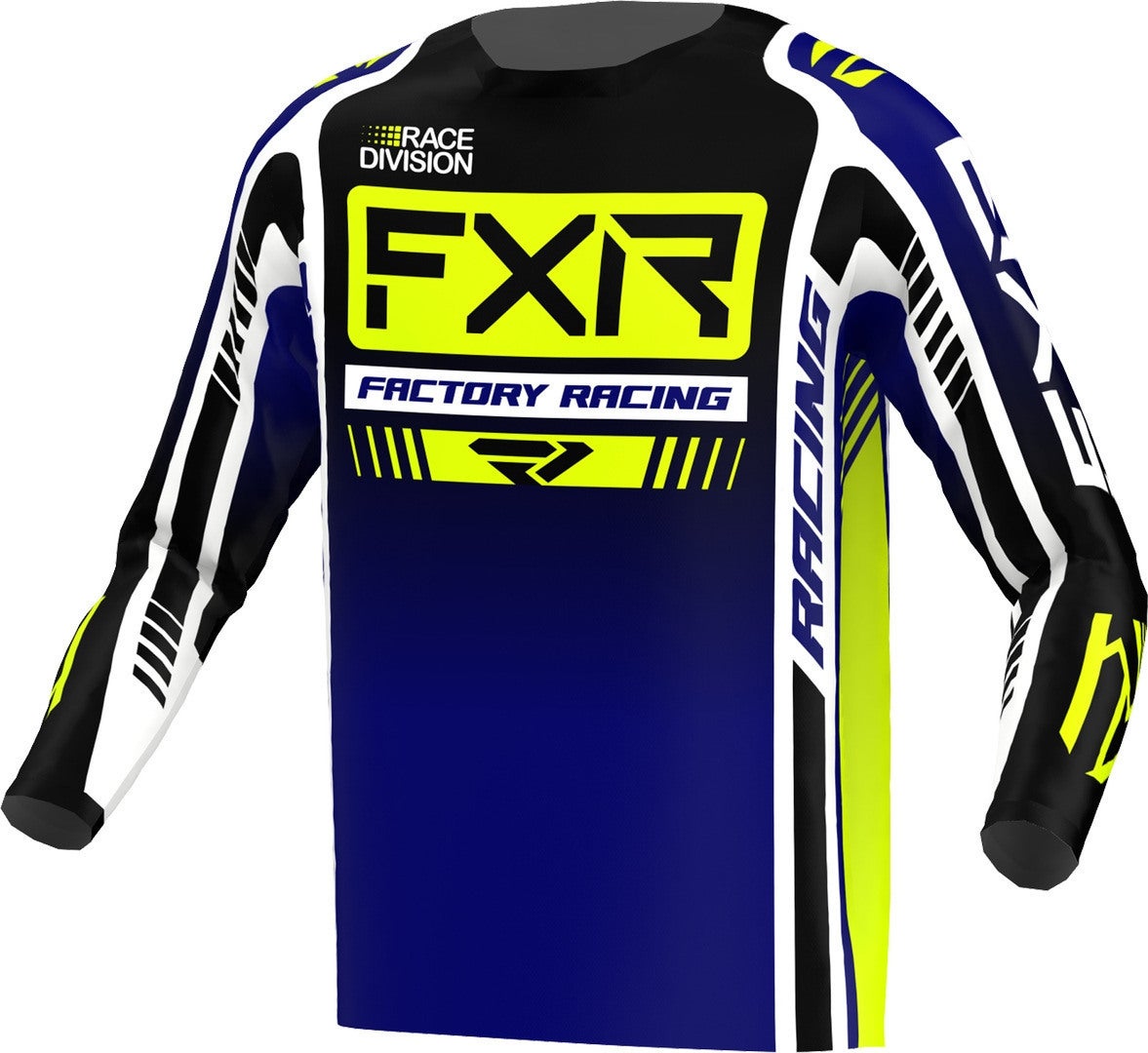 FXR Clutch Pro 2023 Motocross trøje mørkeblå/gul L Figur 1