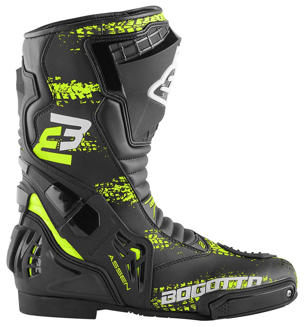 Bogotto Assen Evo Motorcycle Boots black/neon-yellow 42 Figure 2
